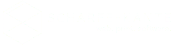 SCHARFE KANTE - Logo weiss